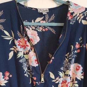 J for Justify 3/4 sleeve floral dress
